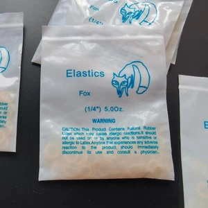 10 paquetes de bandas elásticas para ortodoncia dental soporte anillos de 1/4" diente de 5,0 OZ - Imagen 1 de 6