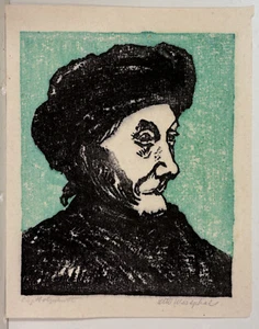 Otto Westphal / handsigniert /Original Holzschnitt/ Vincent van Gogh  - Bild 1 von 2