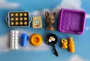 Mattel 2022 Barbie DreamCamper 10 piece replacement parts - pan, puppy, egg etc - Picture 1 of 4
