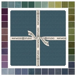 Woolies Flannel: 10" Squares Gemstones- Maywood Studios - Picture 1 of 2