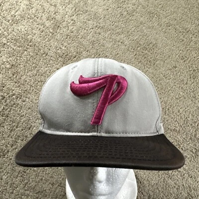 Gorra de Delfín Rosa Para Hombre Gris Beige Snapback Ajustable Logo P Foto 1 de 4