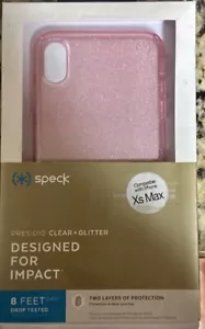 Speck - Presidio Clear + Glitter Case für Apple iPhone X / XS Pink - Bild 1 von 3