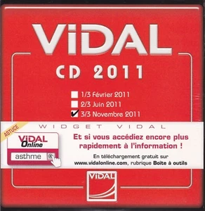 CD-ROM DICTIONNAIRE VIDAL VERSION 3/3 NOVEMBRE 2011 * Comme neuf - Photo 1/3