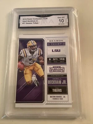Odell Beckham JR 2018 Contenders Draft Picks #77 GMA 10 - Image 1 of 2