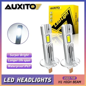 2X AUXITO H1 LED Headlight Conversion Kit Low High Beam 6500K White CANBUS USA - Imagen 1 de 23