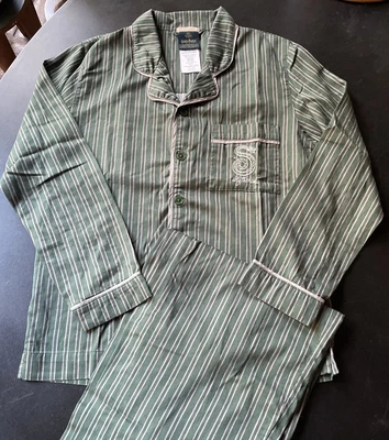 Juego de pijama POTTERY BARN TEEN Harry Potter Slytherin House tamaño mediano raro Foto 1 de 4