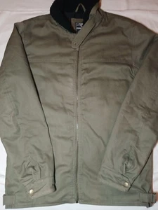 Abrigo para Hombres Hilado en Anillos Mediano M Caqui Militar Algodón Cuello Borg Chaqueta de Vuelo - Imagen 1 de 11