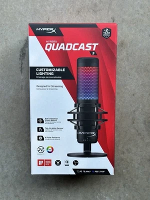 HyperX QuadCast S RGB USB Condenser Microphone - Image 1 of 3
