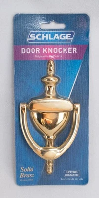 Nuevo anclaje de puerta de latón brillante macizo de por vida Schlage acabado brillante brillante Foto 1 de 3