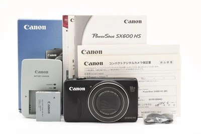 Canon PowerShot SX600 HS 16MP Digital Camera Black Box From Japan - Image 1 of 4