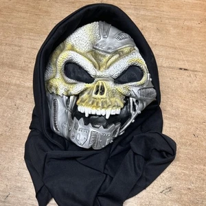 Easter Unlimited Halloween Mask Fun World Scary Hooded Skull Robot Cyborg - Picture 1 of 3