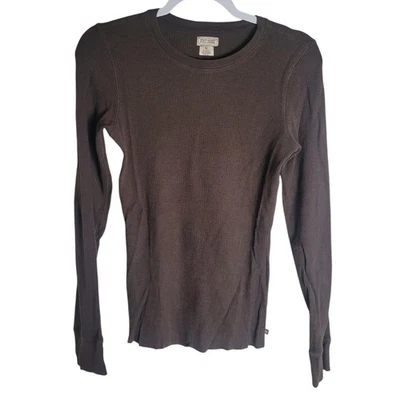 Camisa térmica Polo Ralph Lauren Y2K para mujer talla mediana M marrón mezcla modal vintage Foto 1 de 4