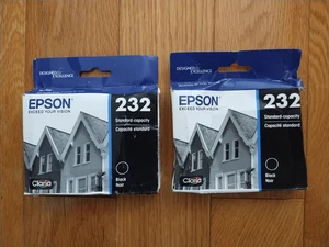 2028 GENUINE LOT EPSON #232 BLACK INK EXPRESSION XP-4200 WORKFORCE WF-2930 2950 - Picture 1 of 2