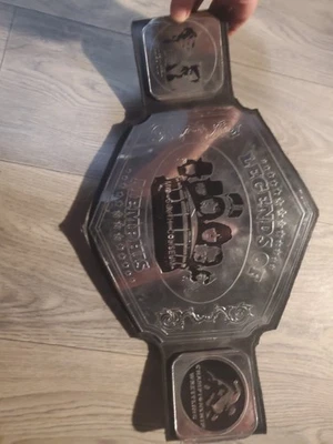 Cinturón de lucha libre Jerry Lawler Memphis WWE NWA USWA AWA KING wwf cwa firmado  Foto 1 de 3