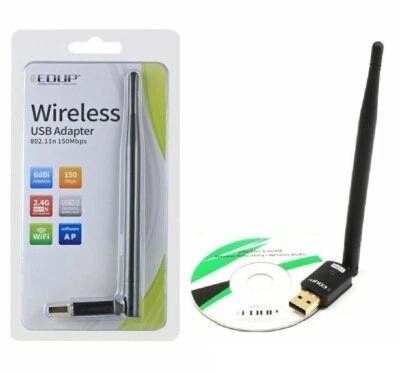 Chiavetta Antenna USB Wireless WiFi EDUP EP-MS8551 WI-FI 150 Mbps PC Notebook - Immagine 1 di 2