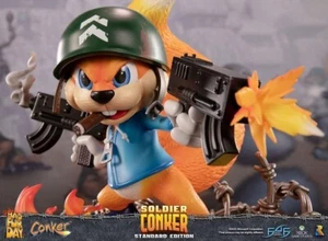 Conker's Bad Fur Day Soldier Conker Statue First 4 Figures F4F JP NEW FREE SHIP - Picture 1 of 9