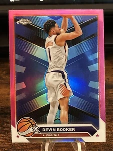 2023-24 Topps Chrome Devin Booker Pink Refractor #181 Suns - Picture 1 of 2