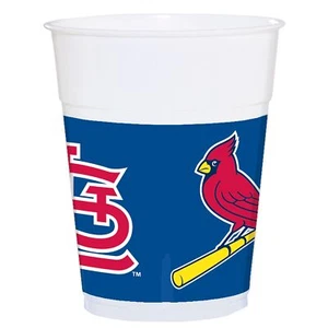 St. Louis Cardinals MLB Baseball Sports Theme Party 25 ct. 16 oz. Plastic Cups - Picture 1 of 1