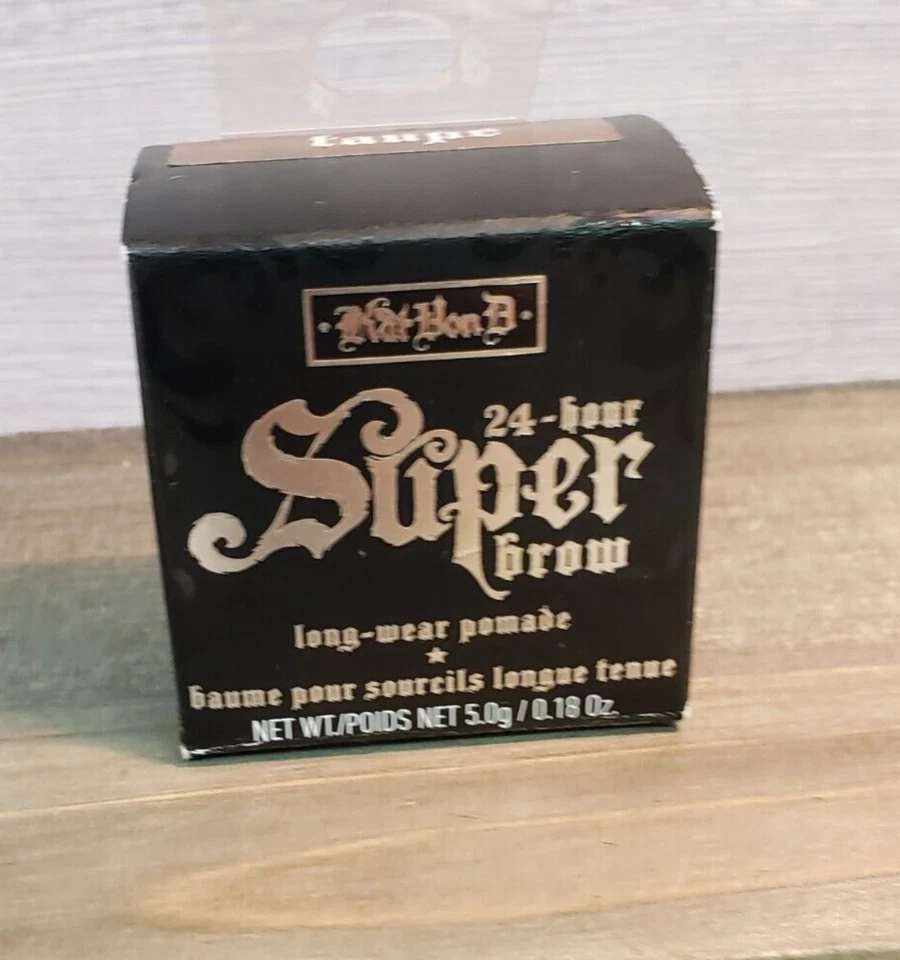 Kat Von D 24 Hour Super Brow Long Wear Pomade Taupe Full Size 0.18oz