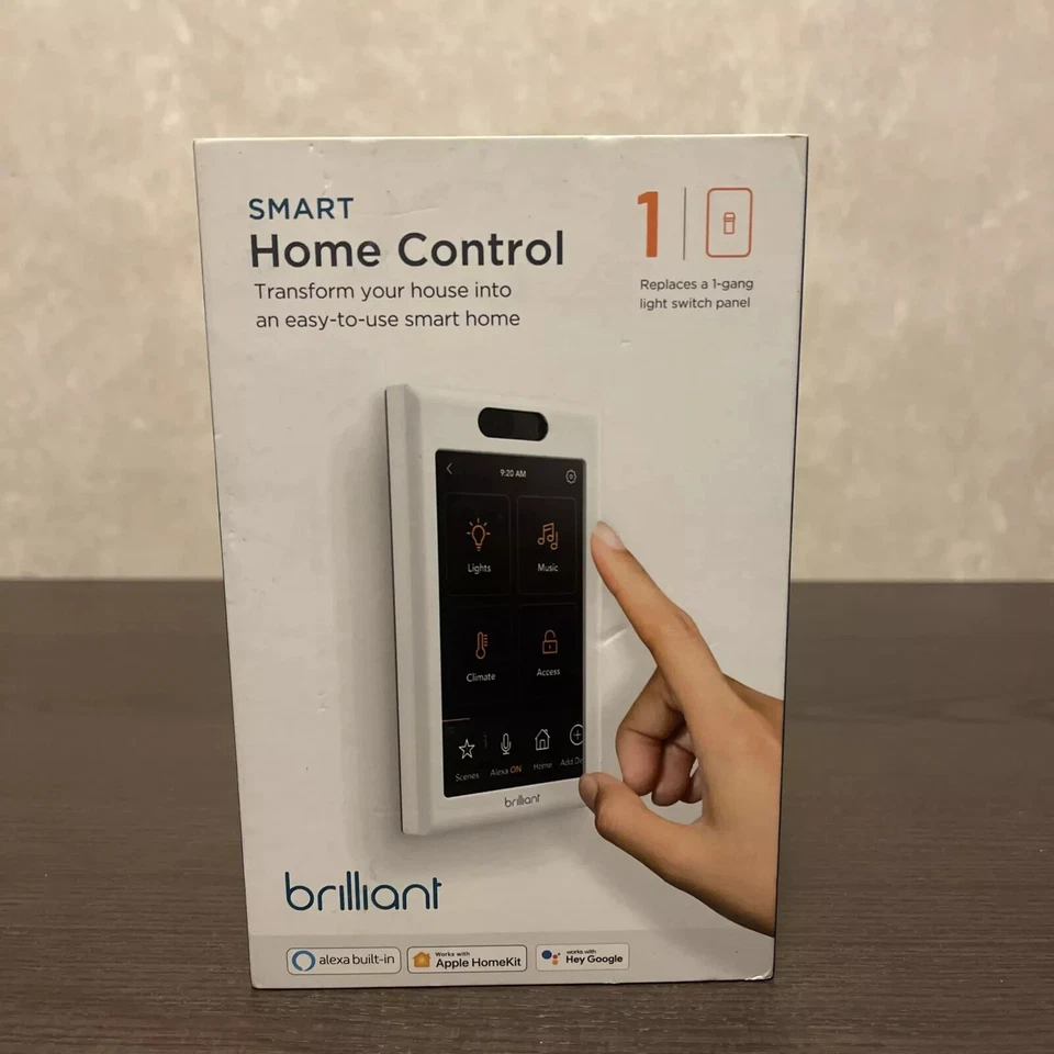 Brilliant Smart Home Control Light Switch Panel BHA-120US-WH1 - NEW - Image 1 of 1