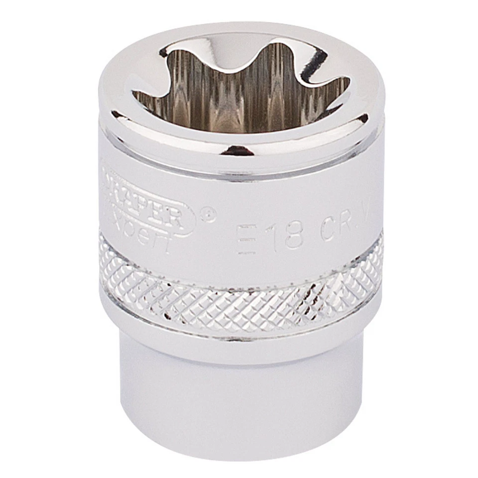 Draper Expert Quality 3/8" Square Drive TX-Star Socket - E18 - Image 1 of 1