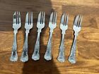 SET OF 6 x VINTAGE CAKE FORKS KINGS PATTERN BY ARTHUR PRICE 18-10 STAINLESS