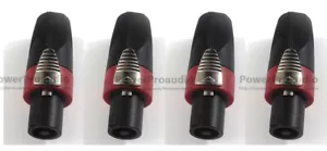 4 pz/lotto spina altoparlante 4 core connettore speakon per Neutrik NL4FC colore rosso - Foto 1 di 7