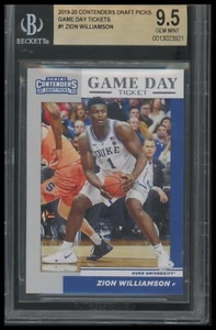 2019 Panini Contenders Draft Picks #1 Zion Williamson Game Day Ticket BGS 9.5 - Picture 1 of 2