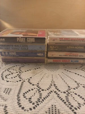 Lot Of 8 Classic Artist Cassette Tapes Dean Martin, Lena Horne, Jerry Vale  Etc. Foto 1 de 4