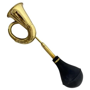 Grande Replica Lampadina Vintage Corno Honky Lungo 40cm con Panno in Gomma Nera - Foto 1 di 7