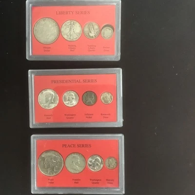 13 Coin Sets, Presidential, Peace & Liberty Coins & State Quarters 1999-2006 - Image 1 of 4