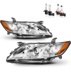 Headlight Assembly Fit 2007 2008 2009 Toyota Camry Driver and Passenger Sides - Picture 1 of 19