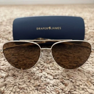 Draper James Sonnenbrille Damen Gold Aviator DJ7046 (103) Elfenbein 61/15/145 mm - Bild 1 von 18