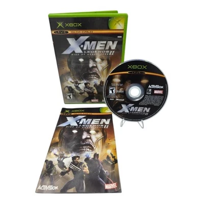 Xbox X-Men Legends II Rise of Apocalypse Completo con Manual Probado 2005 Foto 1 de 4