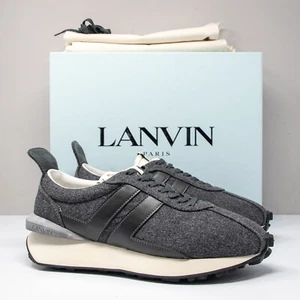 Lanvin Dark Grey Wool Bumpr Sneakers, Men's 11.5 US (45 EU) - Picture 1 of 8