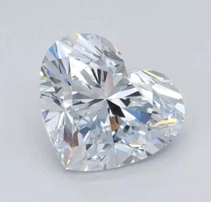 1.00 Ct HEART Cut IGI Certified Lab Grown CVD Diamond F Color VS1 Clarity - Picture 1 of 1
