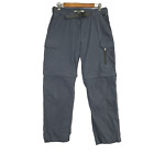 BC Clothing Cargo Pants Mens S x 30 Blue Convertible Outdoor Hiking Shorts