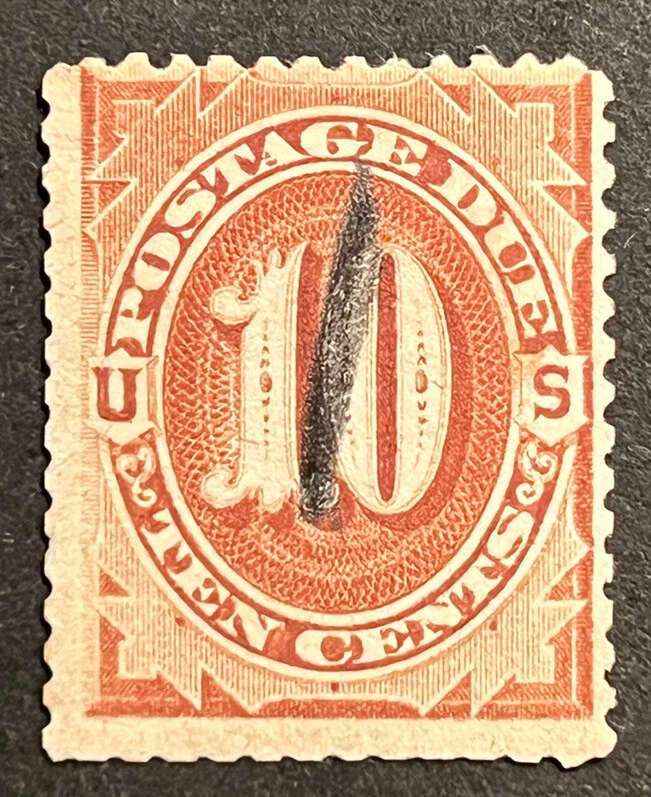 Travelstamps:1884-1889 US Stamps Scott #J19 used Ng Postage Due 10 cent - Image 1 of 4
