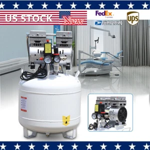 Compresor de aire silencioso silencioso 750WS dispositivo compresor de aire médico dental sin aceite - Imagen 1 de 14