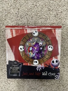 OROLOGIO DA PARETE DISNEY NIGHTMARE BEFORE CHRISTMAS 10" JACK e SALLY - Foto 1 di 2