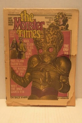 May 1972 Monster Times No 9 Horror Magazine Alien Buck Rodgers  - Image 1 of 4