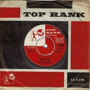 GARY U.S. BONDS School Is Out Vinyl Record Single 7 Inch Top Rank 1961 & Signed - Picture 1 of 4
