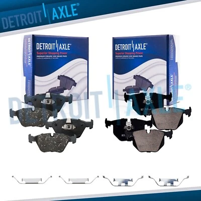 Front Rear Ceramic Brake Pads for 04-10 BMW X3 2001 2002 - 2005 330i 330Xi 330Ci - Image 1 of 4