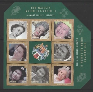 GIBRALTAR - 2012 QUEEN's DIAMOND JUBILEE block ,MINISHEET MNH - Royal Family - Picture 1 of 1