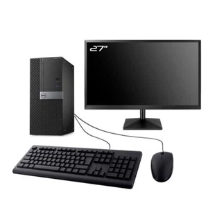 PC Dell Optiplex 3040 MT Pantalla 27" Intel G4400 RAM 8GB SDD 240GB W11 Wifi - Imagen 1 de 6