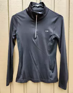 Maglione Champion Zip Nero Manica Lunga Poliestere Top Donna Teen Small - Foto 1 di 4