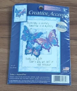 Dimensions Creative Accents Today Stamped Cross Stitch Kit #79035 SEALED NEW - Picture 1 of 2
