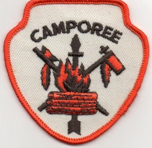 BSA PATCH,ARROW HEAD DESIGN CAMPOREE PATCH-ARROW,CAMPFIRE,PEACE PIPES 3" - Picture 1 of 2