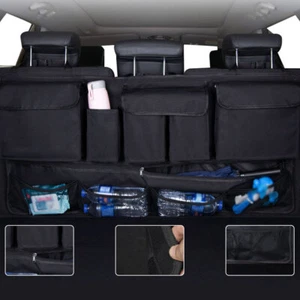 9 Pockets Car Cargo Net Hanging Seat Storage Bag Organizer Interior Accessories - Picture 1 of 7