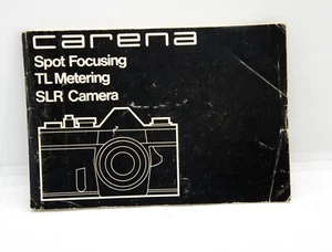 Carena 35 mm SLR Film Camera Instruction Manual Booklet - Picture 1 of 3